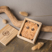 Opacity Pendientes redondos con elemento de madera - Holzkern Modell: Jewelry