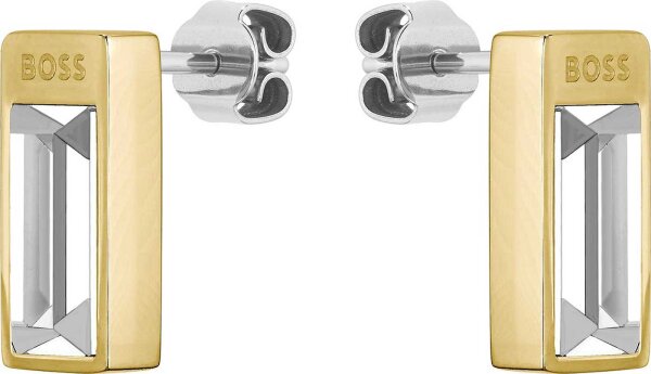 Boss Jewelry 1580413 - Pendientes tipo botón CLIA con piedra de cristal