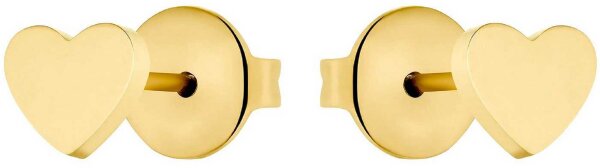 Prinzessin Lillifee 2033363 Pendientes tipo botón de corazón de acero inoxidable