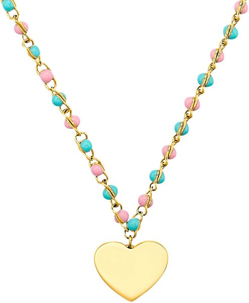 Prinzessin Lillifee 2035300 Collar de colores con colgantes de corazoncitos de acero inoxidable