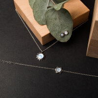 Shade Collar con colgante de sol - Holzkern Modell: Jewelry