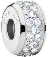 Charm de acero inoxidable con piedras - Bering Jewelry...