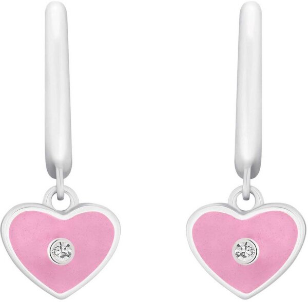 Prinzessin Lillifee 2035982 Pendientes colgantes con corazones y piedras