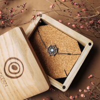 Aphonia Pulsera con colgante de copo de nieve - Holzkern Modell: Jewelry