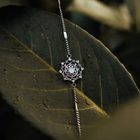 Aphonia Pulsera con colgante de copo de nieve - Holzkern Modell: Jewelry