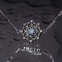 Aphonia Pulsera con colgante de copo de nieve - Holzkern Modell: Jewelry