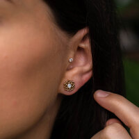 Composition Pendientes con nácar blanco - Holzkern Modell: Jewelry