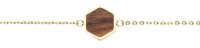 Facade Pulsera con colgante cuadrado de madera - Holzkern...