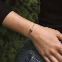 Opacity Pulsera con colgante redondo de madera - Holzkern Modell: Jewelry