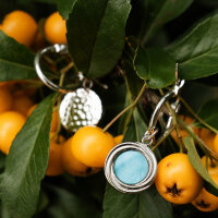 Zendala Pendientes colgantes con colgante redondo - Holzkern Modell: Jewelry