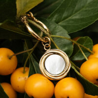 Zendala Pendientes colgantes con colgante redondo - Holzkern Modell: Jewelry