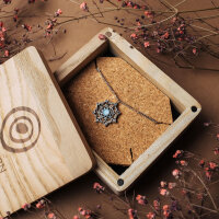 Aphonia Collar con colgante de copo de nieve - Holzkern Modell: Jewelry