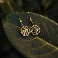 Aphonia Pendientes colgantes con motivo de copo de nieve - Holzkern Modell: Jewelry