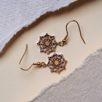 Aphonia Pendientes colgantes con motivo de copo de nieve - Holzkern Modell: Jewelry