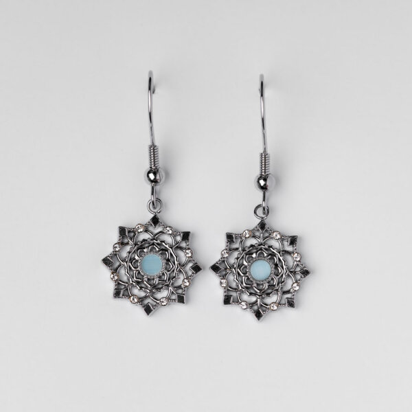 Aphonia Pendientes colgantes con motivo de copo de nieve - Holzkern Modell: Jewelry