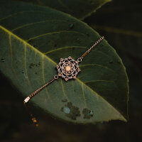 Aphonia Pulsera con colgante de copo de nieve - Holzkern Modell: Jewelry