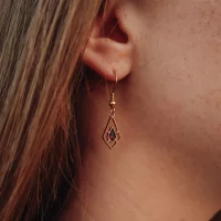 Daydreamer Pendientes colgantes con piedra - Holzkern Modell: Jewelry