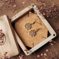 Aphonia Pendientes colgantes con motivo de copo de nieve - Holzkern Modell: Jewelry