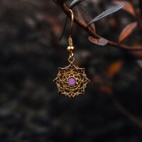 Aphonia Pendientes colgantes con motivo de copo de nieve - Holzkern Modell: Jewelry