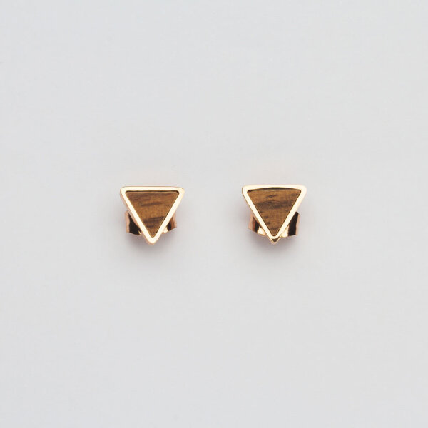 Scale Pendientes tipo botón triangulares - Holzkern Modell: Jewelry