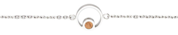 Pigment Pulsera con colgante redondo y elemento de madera - Holzkern Modell: Jewelry