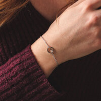 Pigment Pulsera con colgante redondo y elemento de madera - Holzkern Modell: Jewelry