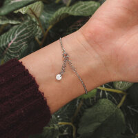 Pigment Pulsera con colgante redondo y elemento de madera - Holzkern Modell: Jewelry