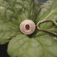 Stencil Collar con colgante redondo - Holzkern Modell: Jewelry