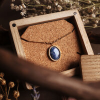 Mirror Collar con colgante ovalado - Holzkern Modell: Jewelry