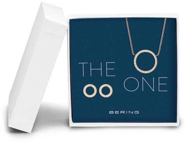 Set collar con colgante y pendientes - Bering Jewelry modelo: 434-718-Gold