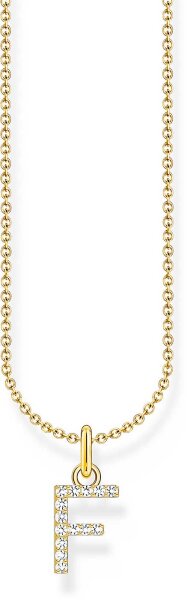 Collar con colgante letra F - Thomas Sabo modelo: KE2245-414-14