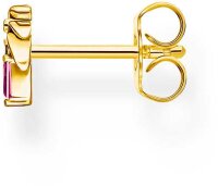 Pendiente de botón individual con palmera multicolor - Thomas Sabo modelo: H2285-488-7