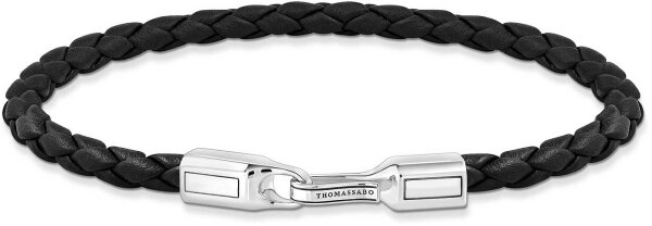 Pulsera de cuero trenzado estrecho - Thomas Sabo modelo: A2147-682-2-L19