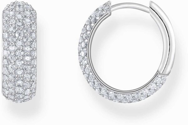 Aros plateados con circonitas blancas - Thomas Sabo modelo: CR731-051-14