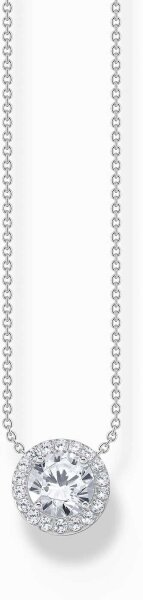 Collar con colgante Halo y piedras blancas - Thomas Sabo modelo: KE2279-051-14