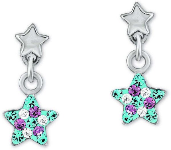 Prinzessin Lillifee 2013176 pendientes de estrella con piedras