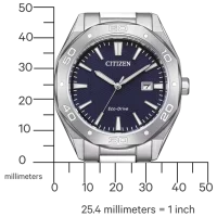 Citizen reloj de hombre modelo: BM7631-52L con esfera azul y brazalete de acero inoxidable