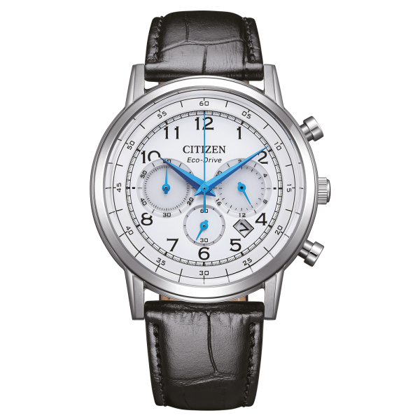Citizen reloj de hombre modelo: CA4630-02A con esfera blanca y correa de cuero