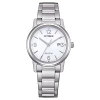 Citizen reloj de mujer modelo: EW2720-57A con esfera blanca, caja color plateado y brazalete de acero inoxidable