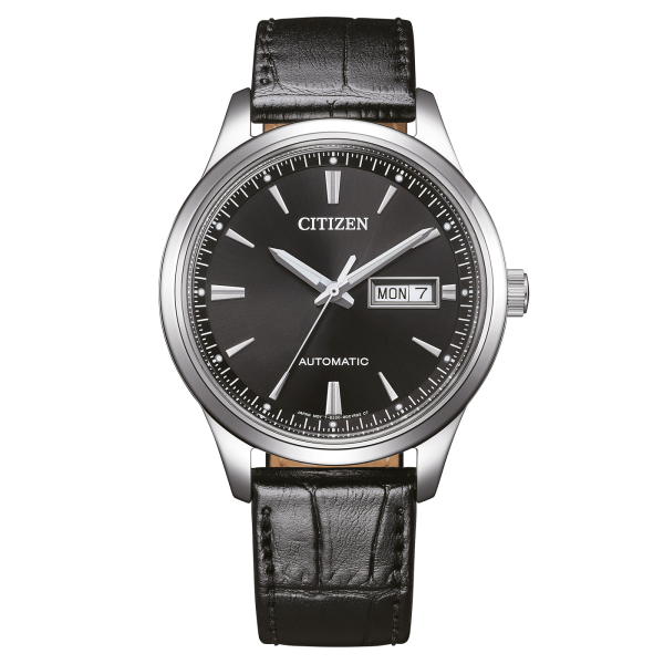 Citizen reloj de hombre modelo: NY4058-01EE con esfera negra y correa de cuero