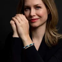 Pulsera de piedras preciosas de 6 mm de sodalita,...