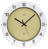 Reloj de pared AMS 5593 con carcasa de plástico.