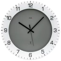 Reloj de pared AMS 5595 con carcasa de plástico