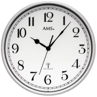 Reloj de pared AMS 5610 con carcasa de plástico.