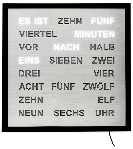 Reloj de pared de cuarzo AMS 1275 - Caja de metal lacado.