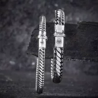 Pulsera de plata de 7 mm de grosor - Modelo...