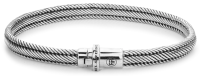 Pulsera de plata de 6 mm de grosor - Modelo Rebel&Rose: RR-BR032-S-L