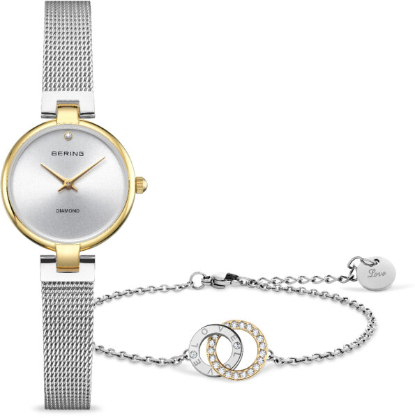 Bering The 15th Anniversary Damen Uhren-Set Edelstahl