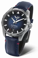 Reloj de hombre negro con correa de cuero - Modelo Vostok Europe NH35-125A748