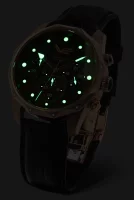 Reloj de mujer negro con correa de cuero - Modelo Vostok...
